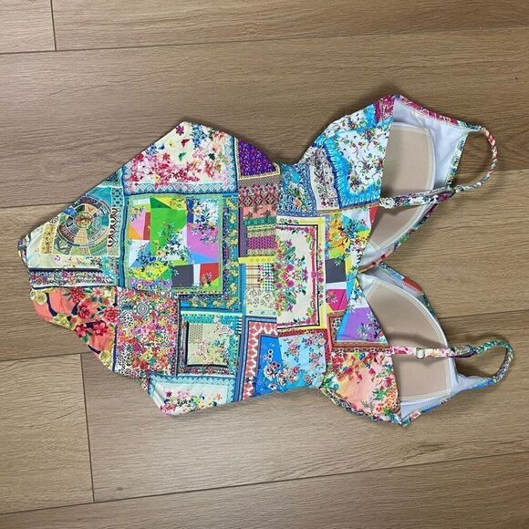 JOHNNY WAS FLEUR BRAIDED WRAP ONEPIECE SWIMSUIT XXL - Picture 5 of 16